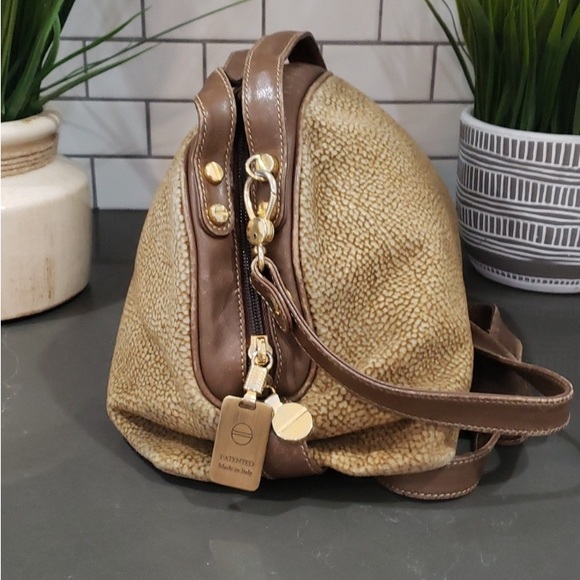 Borbonese Handbags - Borbonese Italian leather/suede 3 way bag. Vintage Redwall Quail.
